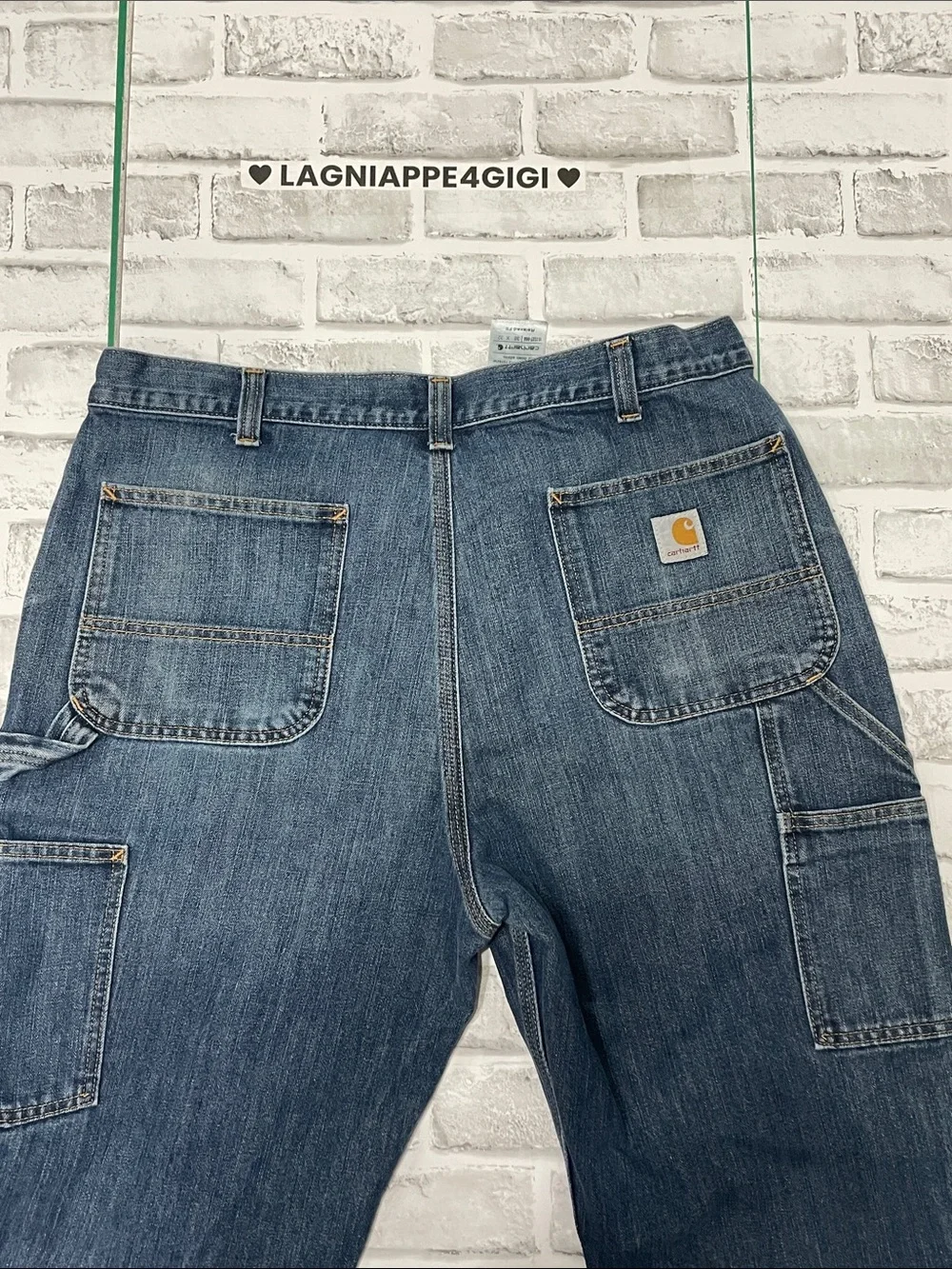 Carhartt relaxed fit carpenter denim jeans. Size 38x32. Pre-owned.